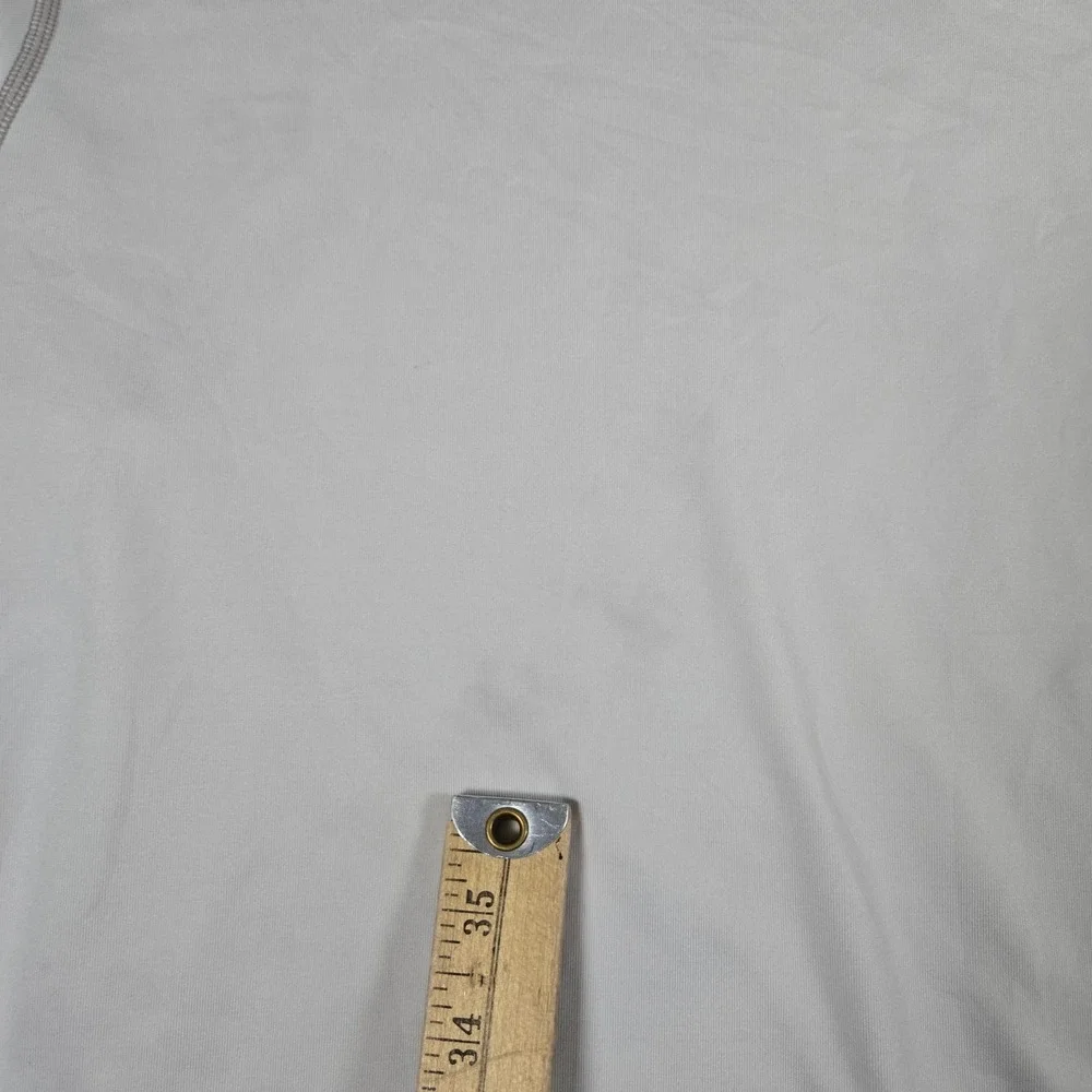 Nike Mens White Pro Mock Neck Compression Long Sleeve Shirt S